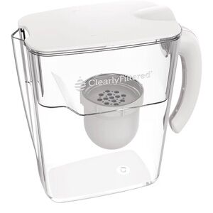 NEW Clearly Filtered No.1 Filtered Water Pitcher/Targets 365+ 1 Filter 10 cups